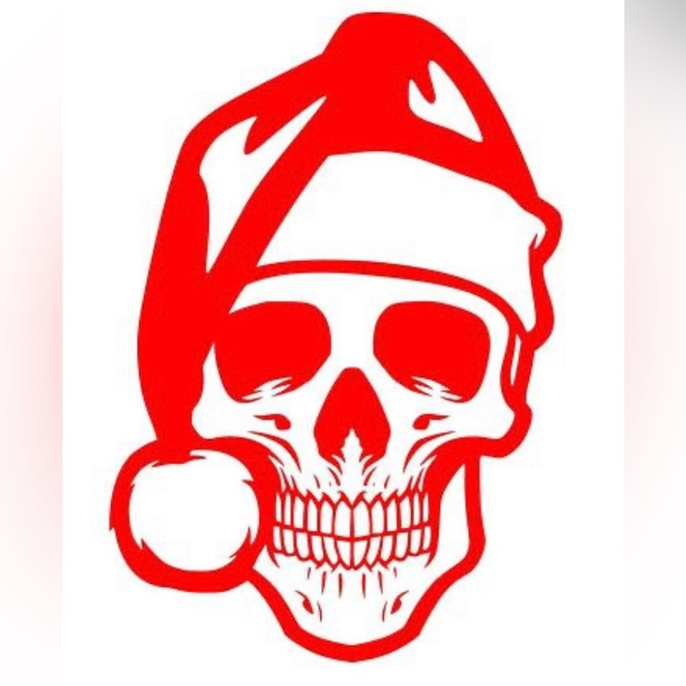 Skeleton w stocking decal
